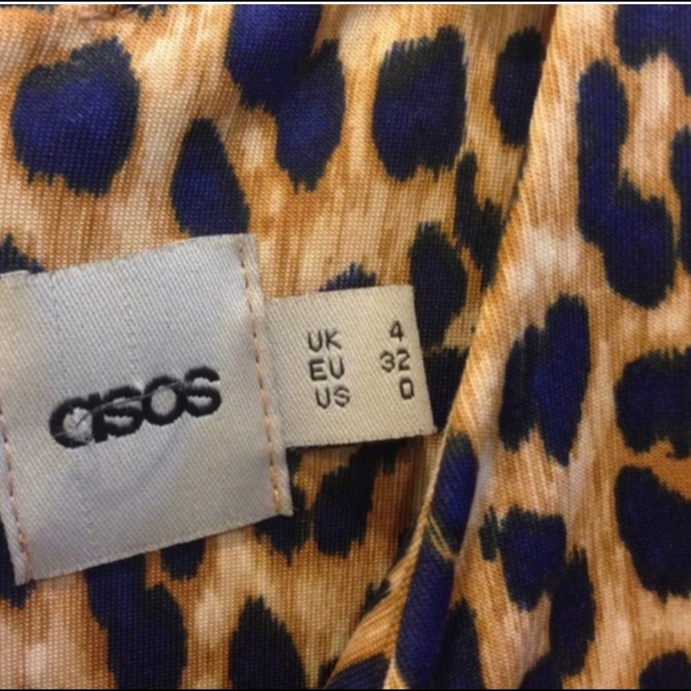 ASOS LEOPARD PRINT SKATER DRESS - Picture 3 of 4